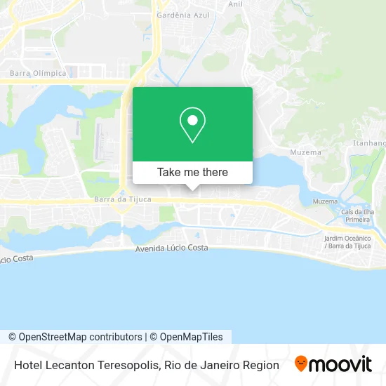 Hotel Lecanton Teresopolis map