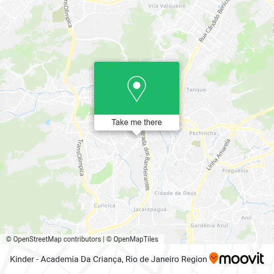 Kinder - Academia Da Criança map