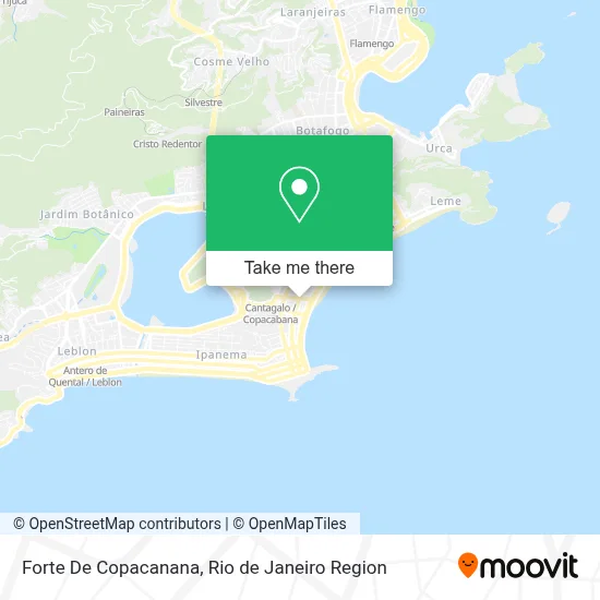 Forte De Copacanana map