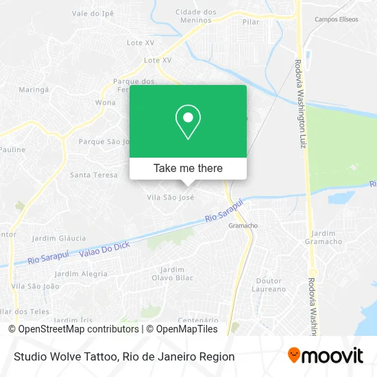 Studio Wolve Tattoo map