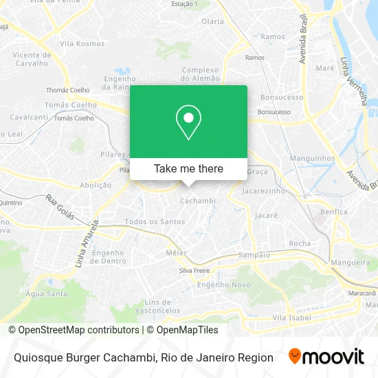 Quiosque Burger Cachambi map