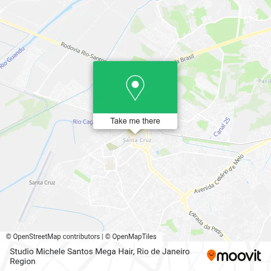 Studio Michele Santos Mega Hair map