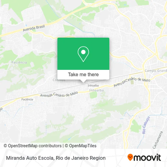Miranda Auto Escola map