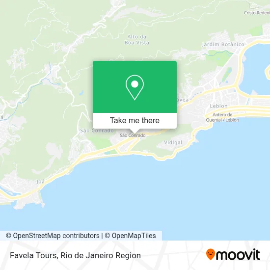 Favela Tours map