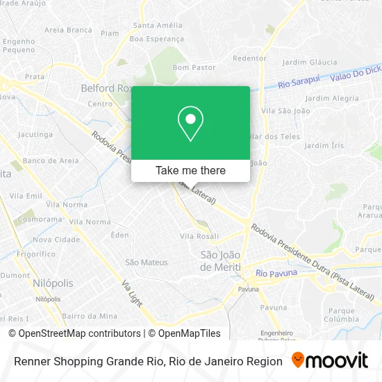 Renner Shopping Grande Rio map