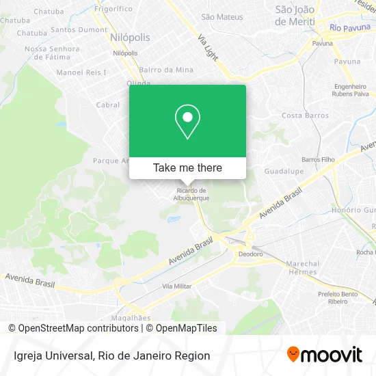 Igreja Universal map