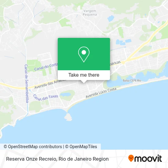 Reserva Onze Recreio map