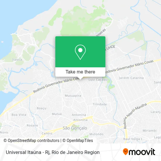 Universal Itaúna - Rj map