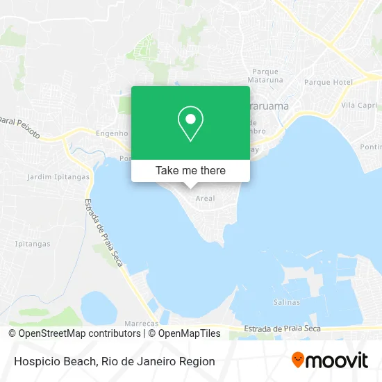 Hospicio Beach map