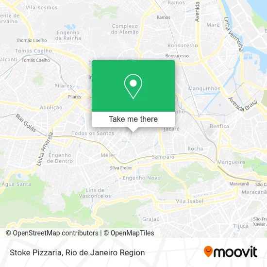 Stoke Pizzaria map