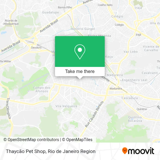 Thaycão Pet Shop map