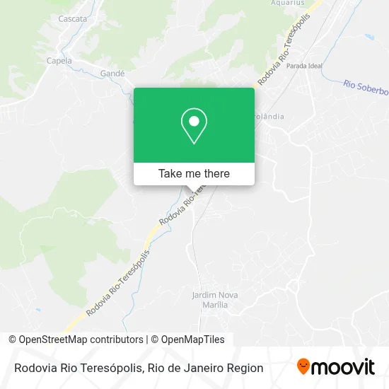 Rodovia Rio Teresópolis map