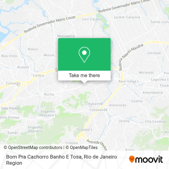 Bom Pra Cachorro Banho E Tosa map