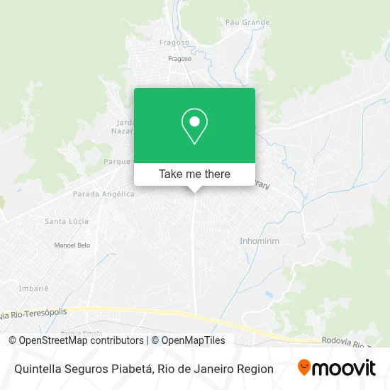 Quintella Seguros Piabetá map