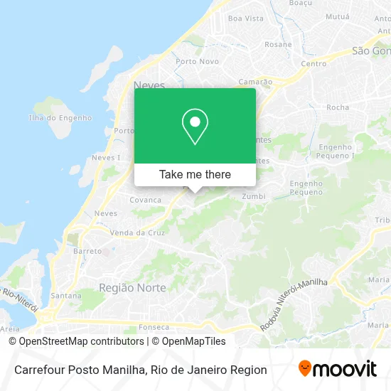 Carrefour Posto Manilha map