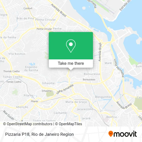 Pizzaria P18 map