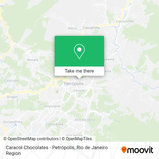 Caracol Chocolates - Petrópolis map