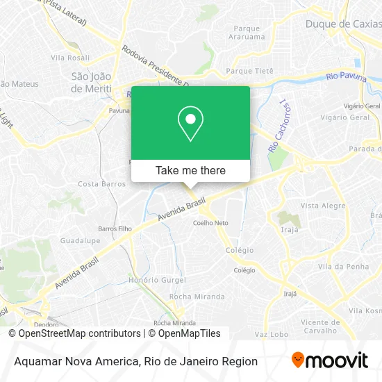 Aquamar Nova America map