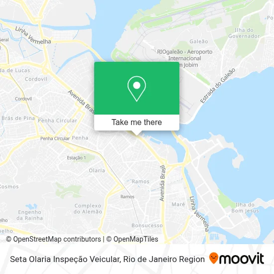 Seta Olaria Inspeção Veicular map