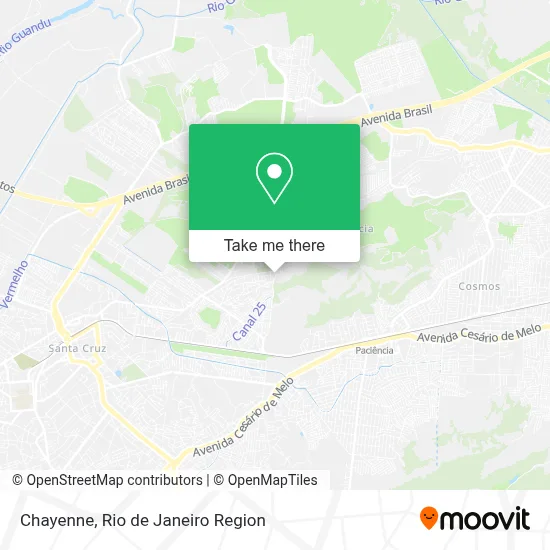 Chayenne map