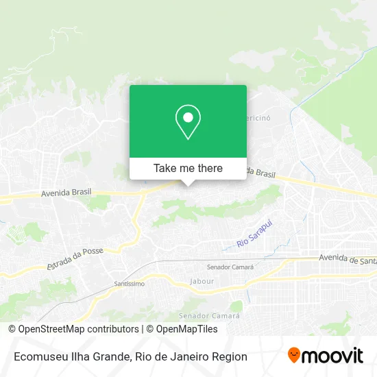 Ecomuseu Ilha Grande map