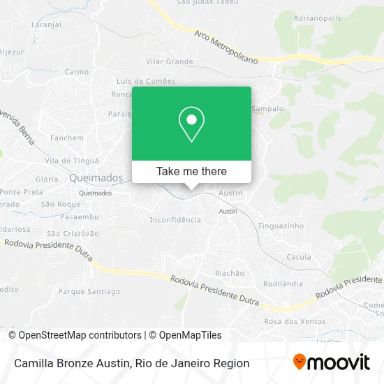 Camilla Bronze Austin map