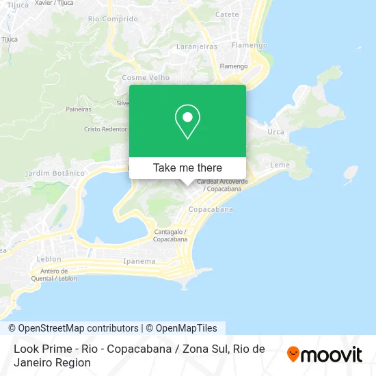 Look Prime - Rio - Copacabana / Zona Sul map
