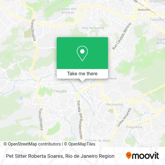 Pet Sitter Roberta Soares map