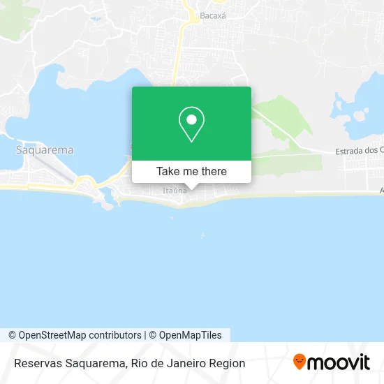 Reservas Saquarema map