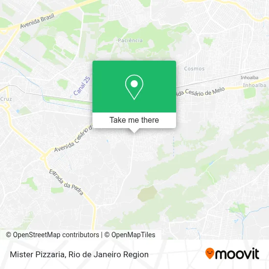 Mister Pizzaria map