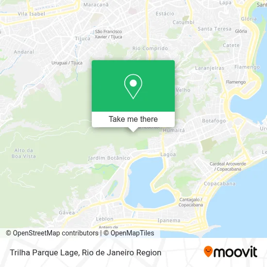 Trilha Parque Lage map