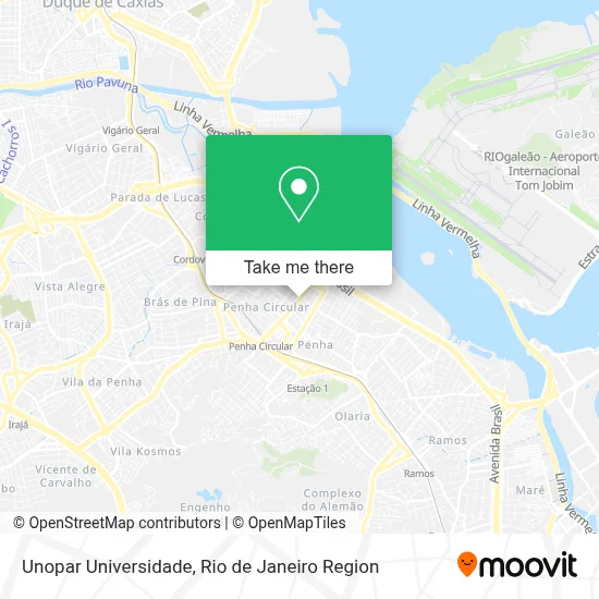 Unopar Universidade map