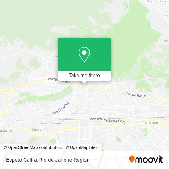 Espeto Califa map