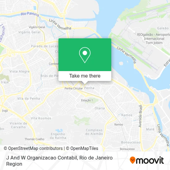 J And W Organizacao Contabil map