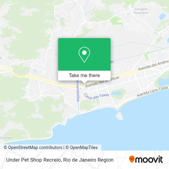 Under Pet Shop Recreio map