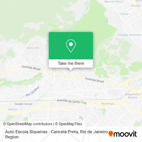Auto Escola Siqueiras - Cancela Preta map