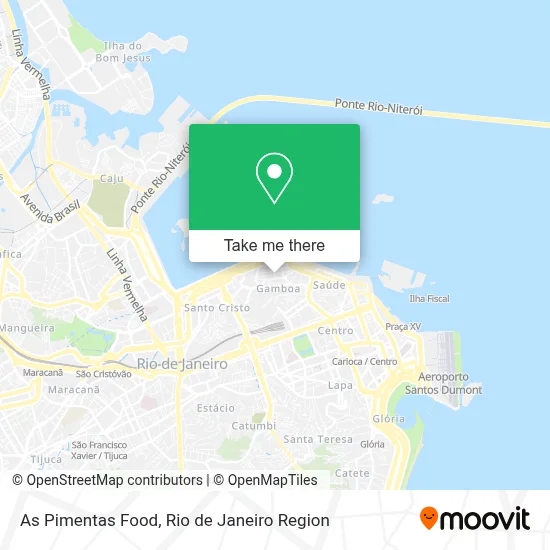 As Pimentas Food map