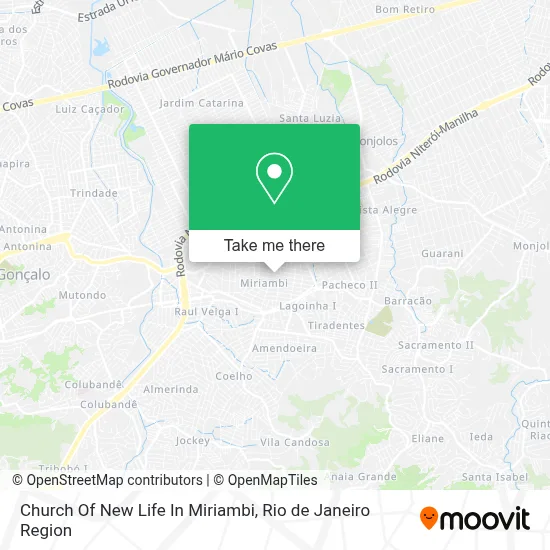Church Of New Life In Miriambi map