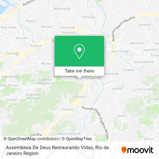 Assembleia De Deus Restaurando Vidas map