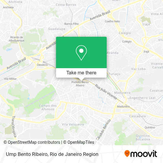 Ump Bento Ribeiro map