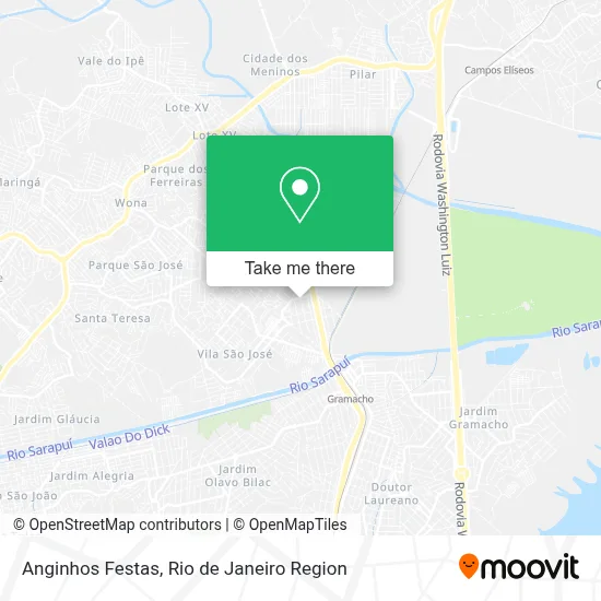 Anginhos Festas map