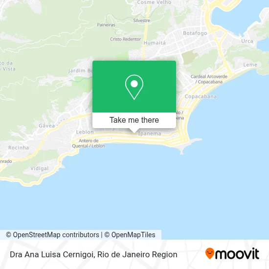 Dra Ana Luisa Cernigoi map