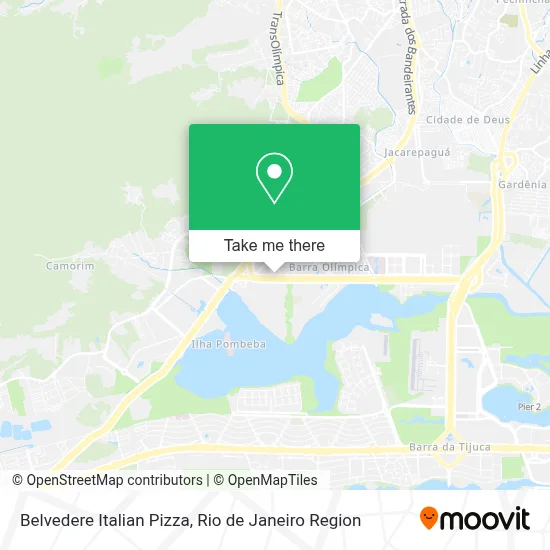 Belvedere Italian Pizza map