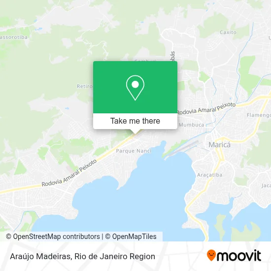 Araújo Madeiras map