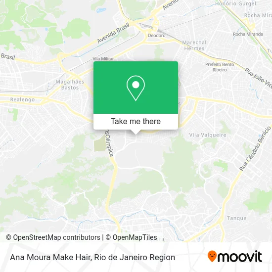 Ana Moura Make Hair map
