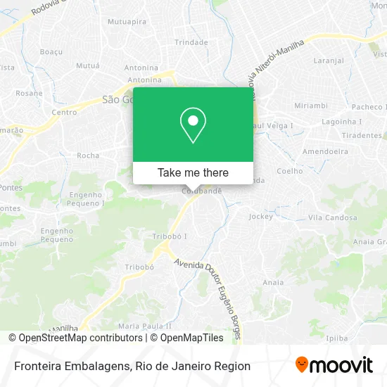 Fronteira Embalagens map