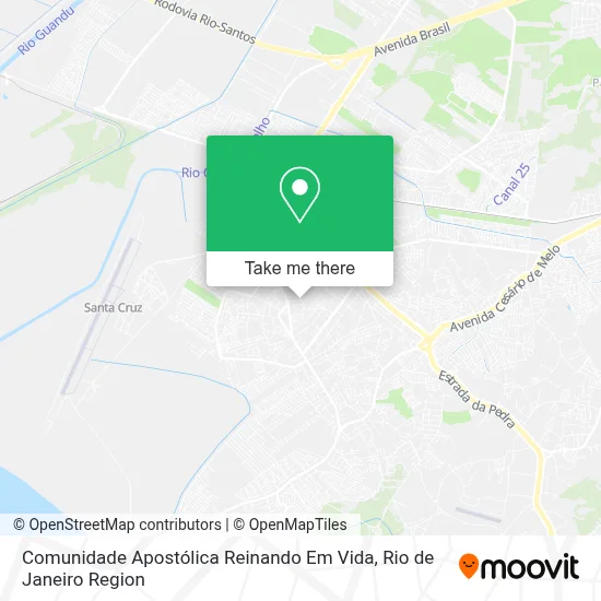 Comunidade Apostólica Reinando Em Vida map