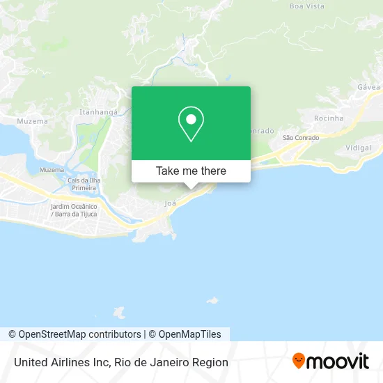 United Airlines Inc map