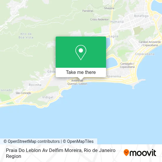 Praia Do Leblon Av Delfim Moreira map