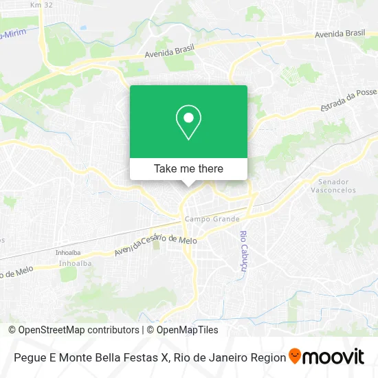 Pegue E Monte Bella Festas X map